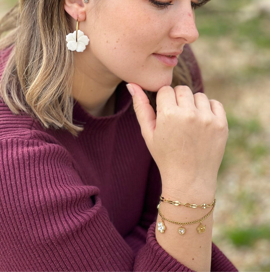 Boucle d'oreille Flora