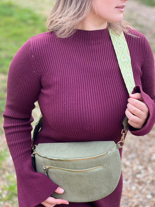 Sac banane velours