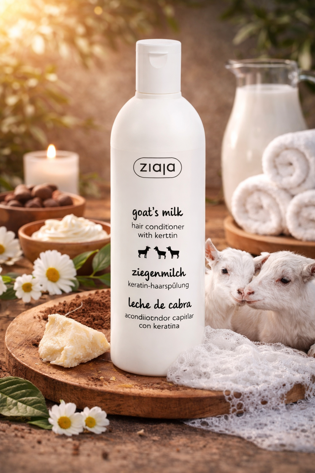 Après-Shampooing Réparateur au lait de Chèvre & Kératine