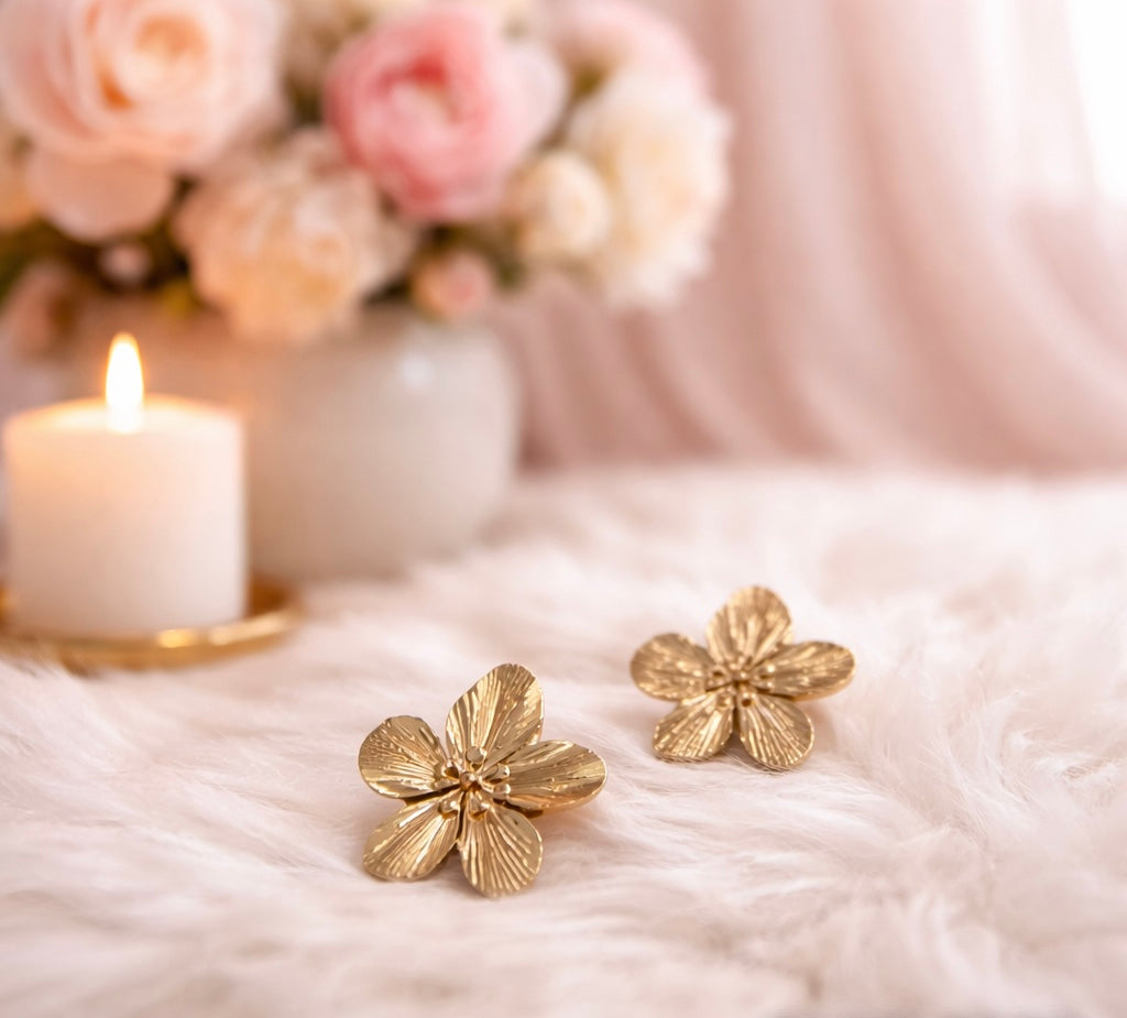 Boucle d'oreille Flore
