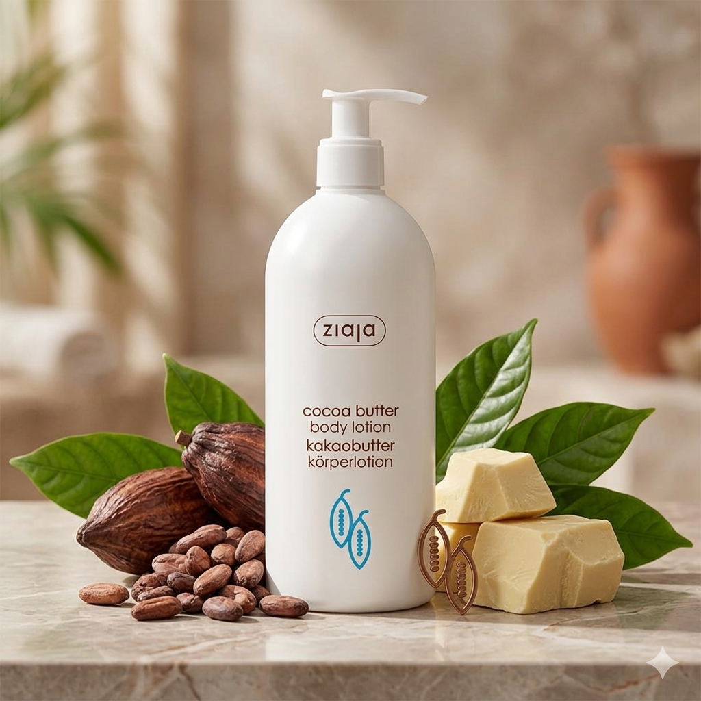 Lait corps nourrissant au beurre de cacao