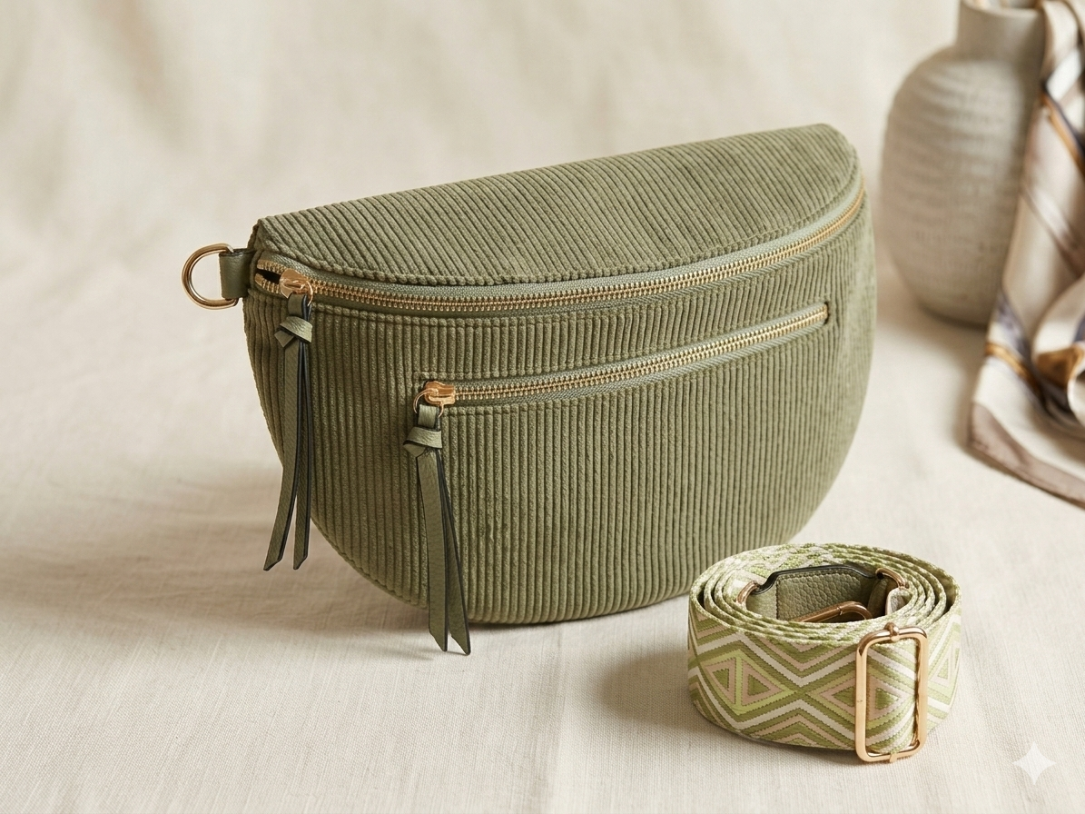 Gürteltasche aus Samt