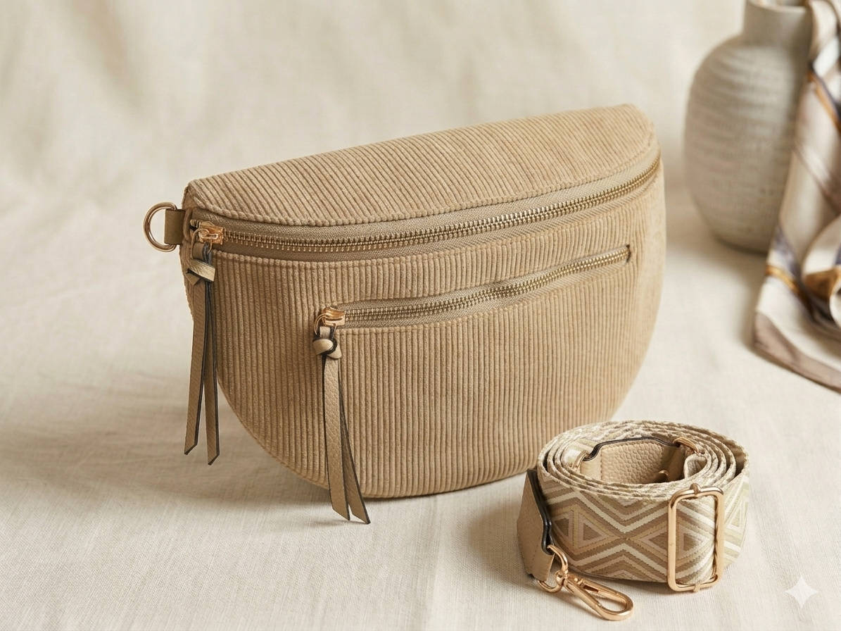 Gürteltasche aus Samt