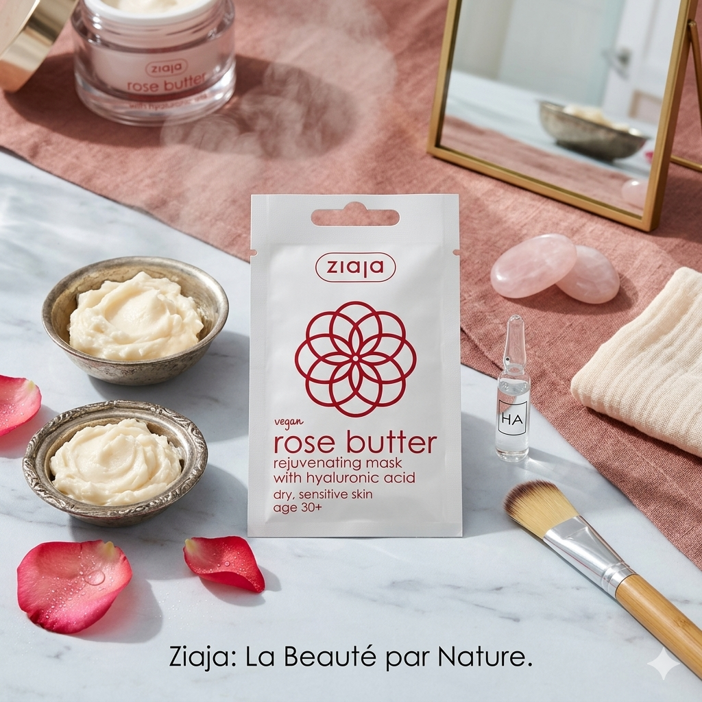 Masque régénérant au beurre de rose
