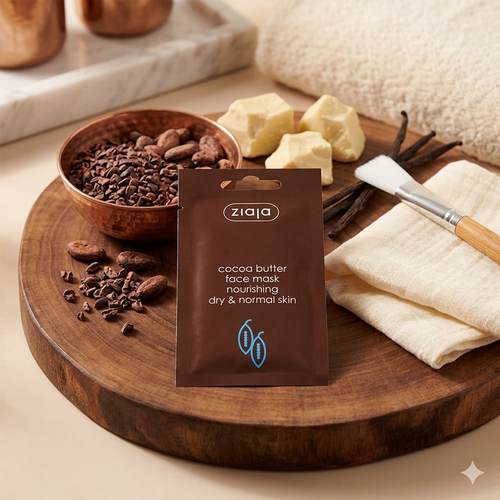 Masque nourrissant au beurre de cacao