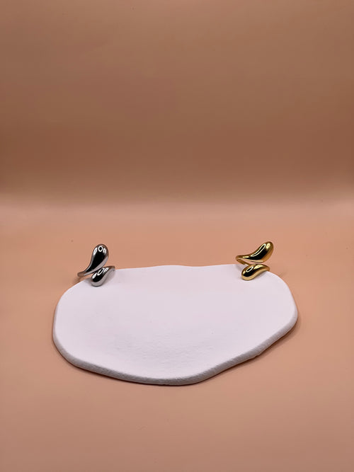 Bague design minimaliste