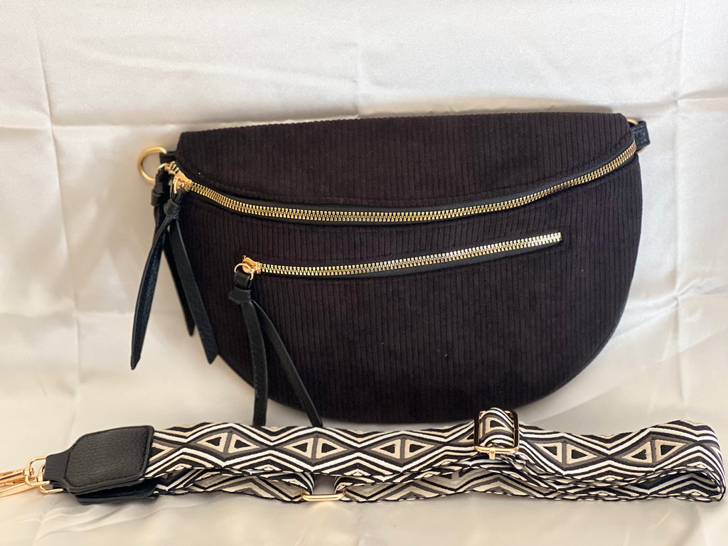 Sac banane velours
