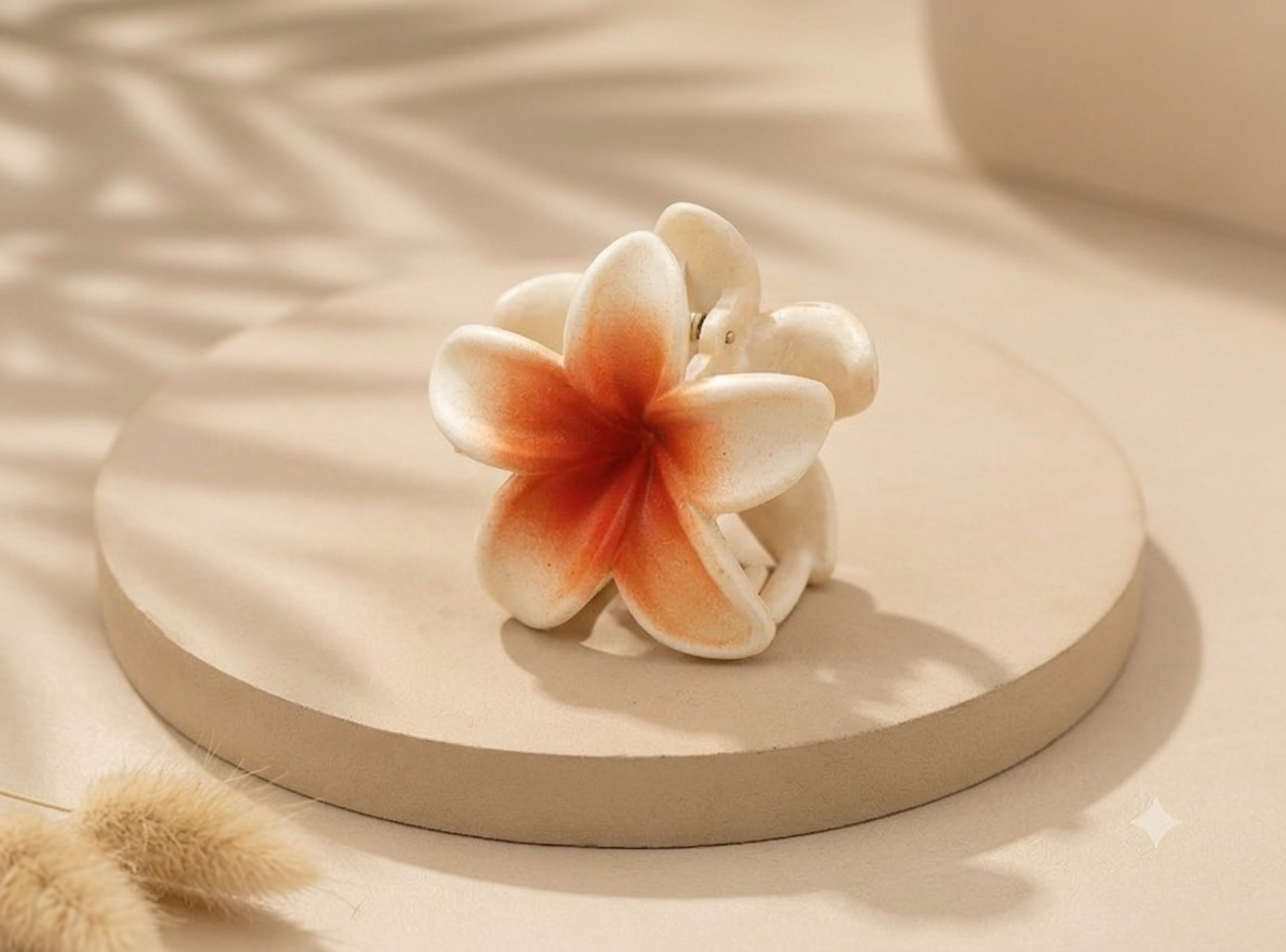 Pinces à Cheveux Fleur de Monoï