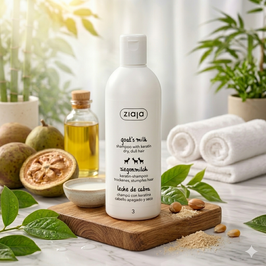 Shampooing Fortifiant au Lait de Chèvre & Kératine